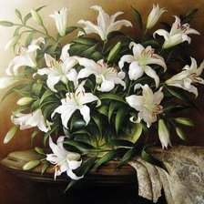 Схема вышивки «лилии»