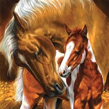 Схема вышивки «лошади»