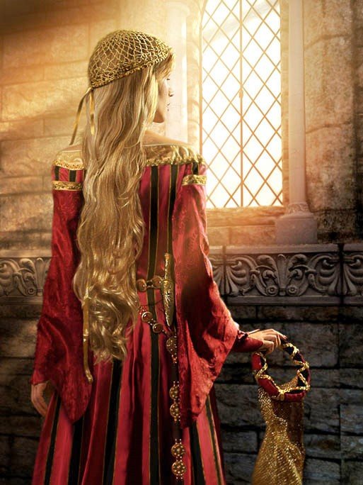 Леди в красном - девушка, леди - оригинал