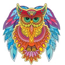 Схема вышивки «Сова»