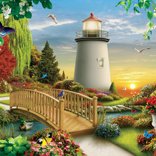 Схема вышивки «Маяк»