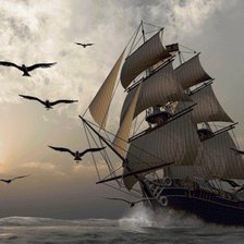 Оригинал схемы вышивки «ПАРУСНИК» (№1923949)