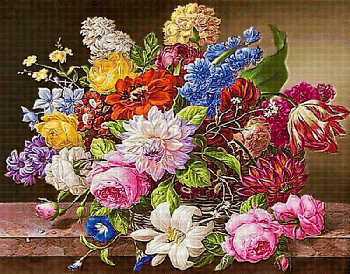 Натюрморт. - цветы, живопись., натюрморт - предпросмотр