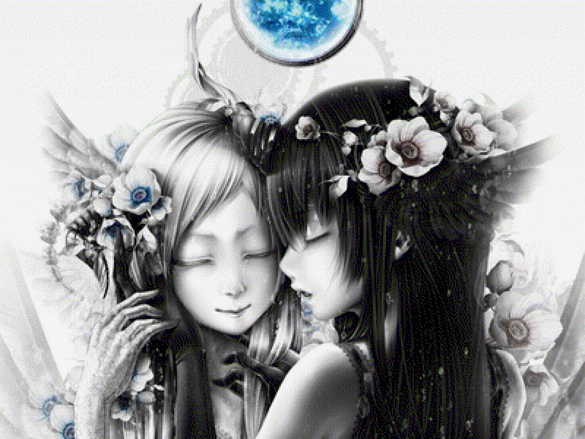 Черно и белое - девушки - предпросмотр