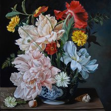 Схема вышивки «цветы»