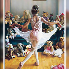 Схема вышивки «Представление для любимых игрушек2»