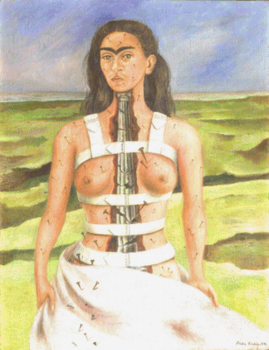 Сломанный столб Фриды Кало - кало, фрида, столб - предпросмотр