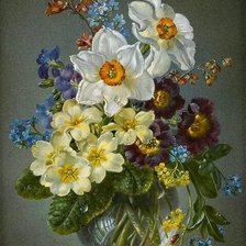 Оригинал схемы вышивки «цветы» (№1924561)