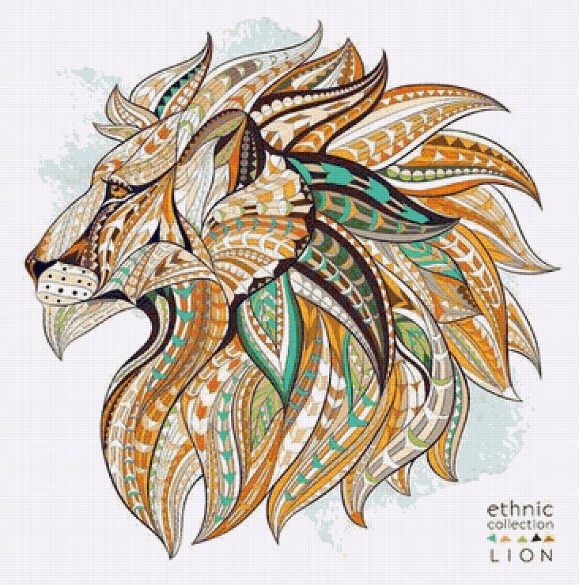 лев1 - рисунок, этно - предпросмотр