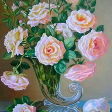 Схема вышивки «Розы»