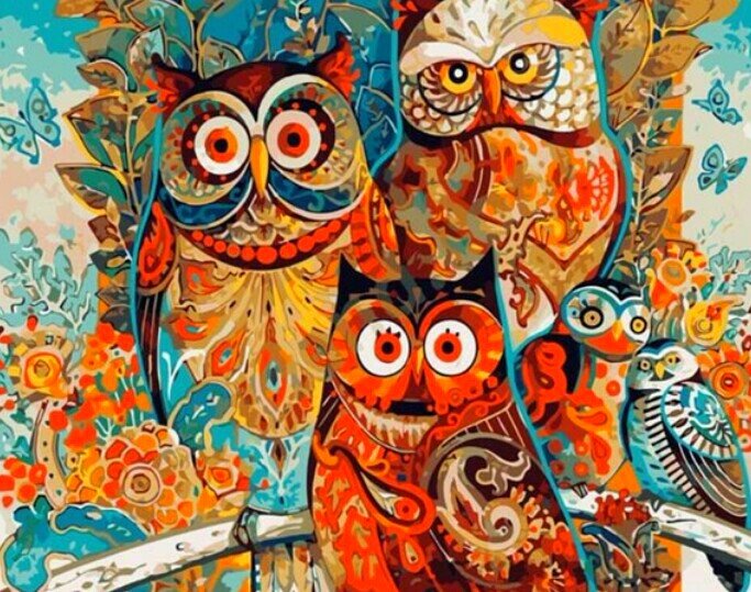 Совы - птицы детская - оригинал