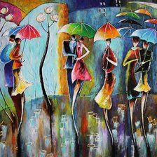 Схема вышивки «дождь»