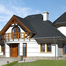 Схема вышивки «Домик»