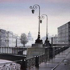 Схема вышивки «Мосты Питера»