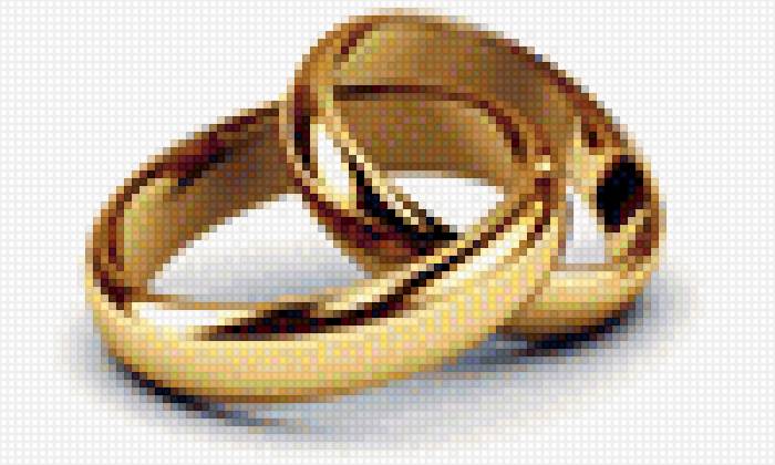 Кольцо - переплетено, кольцо, обручальное, переплетение - предпросмотр