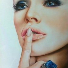 Схема вышивки «Девушка»