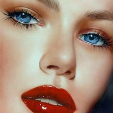 Схема вышивки «Девушка»