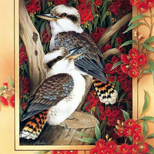 Схема вышивки «Птицы»