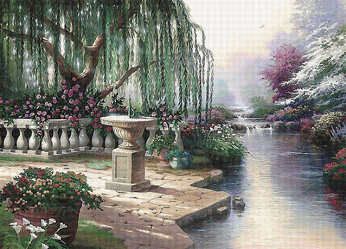 РЕЧКА В САДУ - предпросмотр