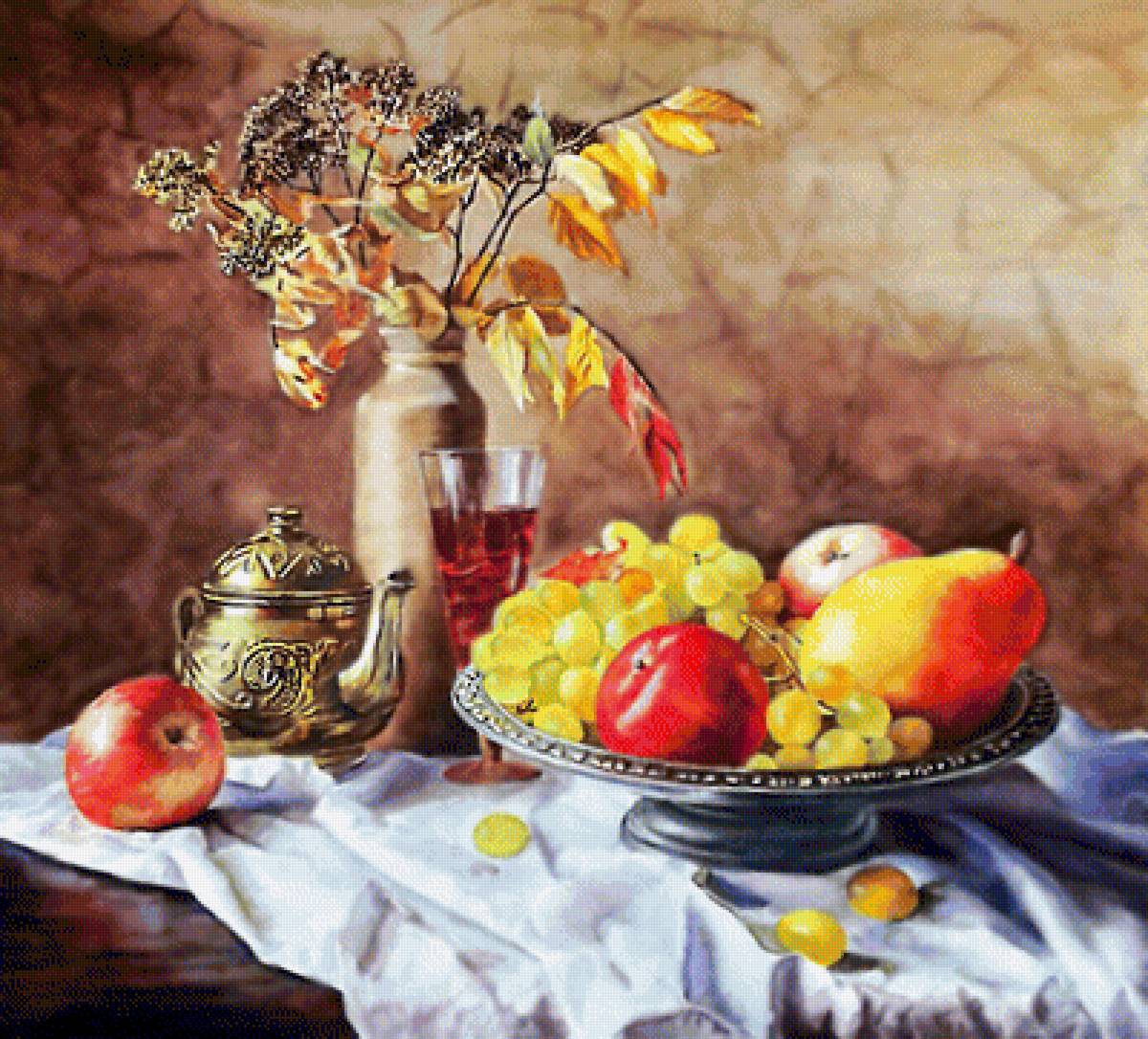 Осенний натюрморт. - живопись., натюрморт - предпросмотр