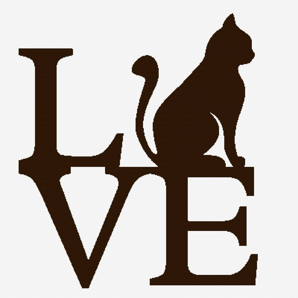 Gatto Love mono - animal - предпросмотр