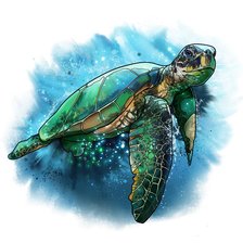 Схема вышивки «Морская черепаха»
