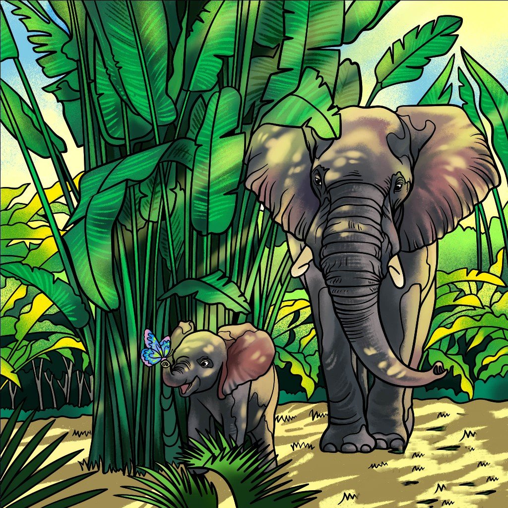 Мама  с сыном - оригинал