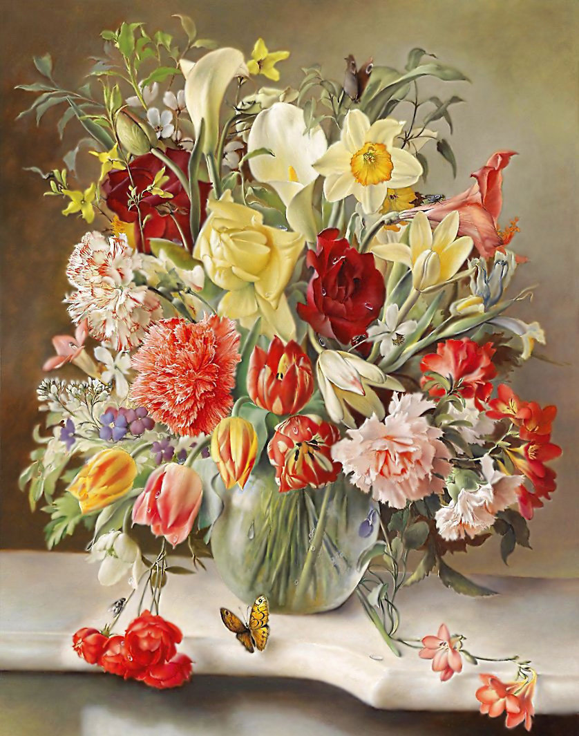 Натюрморт. - цветы, натюрморт, живопись. - оригинал
