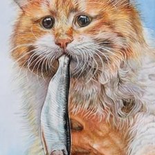 Схема вышивки «Попался»