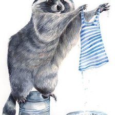 Схема вышивки «Время стирки»