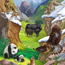 Схема вышивки «Серия "Мир животных" - 2»