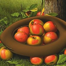 Схема вышивки «ЯБЛОКИ В ШЛЯПЕ»