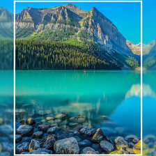 Схема вышивки «Горное озеро»