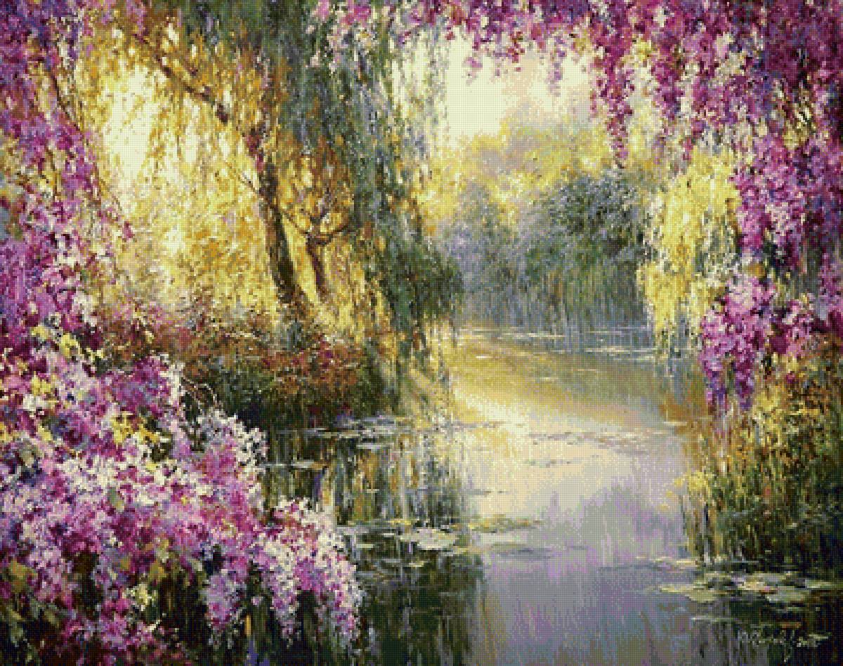 Художник — Юрий Обуховский - художник, пейзаж, цветы - предпросмотр