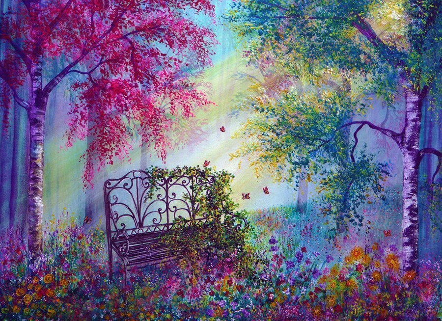 Художник — Анн-Мари Бон - пейзаж, художник - оригинал