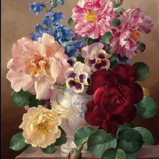 Схема вышивки «цветы»