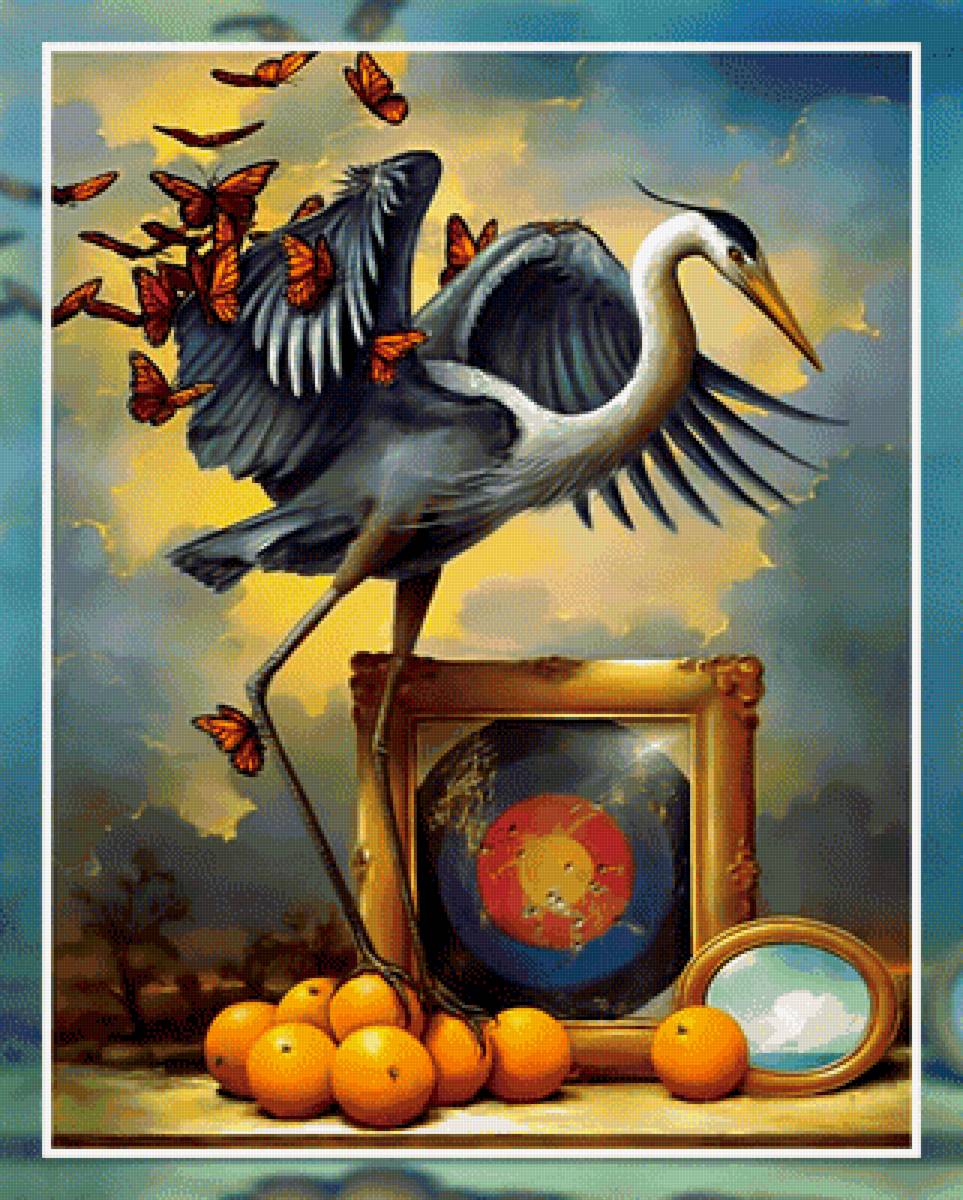 Журавль - журавль бабочки - предпросмотр