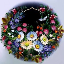 Схема вышивки «Цветочный орнамент2»