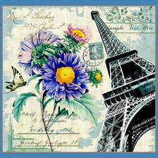 Схема вышивки «Париж, Париж...»