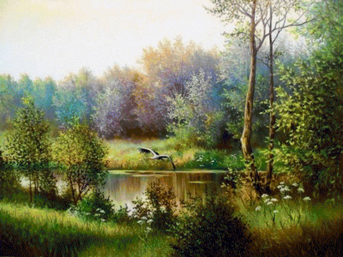 Forests & Nature. - yuri kornikov painter.landscape.birds. - предпросмотр