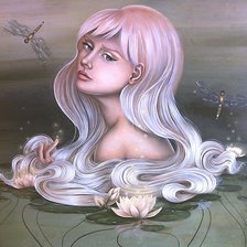 Схема вышивки «русалка»