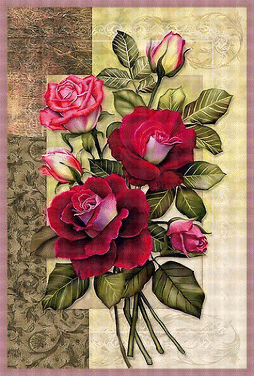 Розы - розы цветы винтаж - предпросмотр