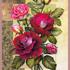 Схема вышивки «Розы»