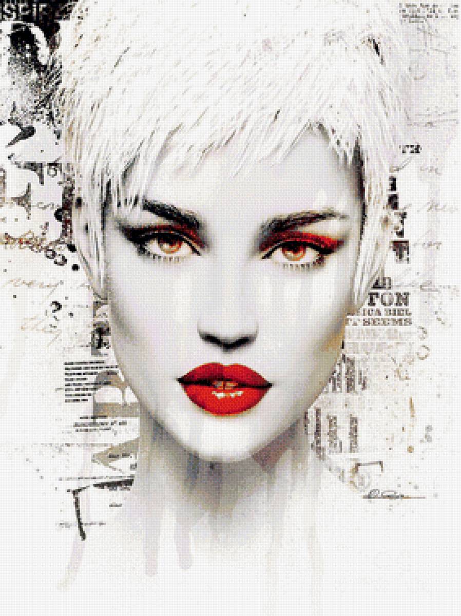 рисунок - девушка - предпросмотр