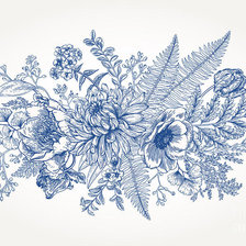 Схема вышивки «цветы»