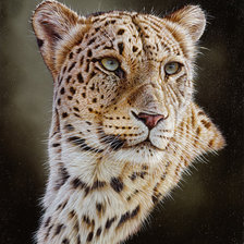 Persian Leopard Portrait.