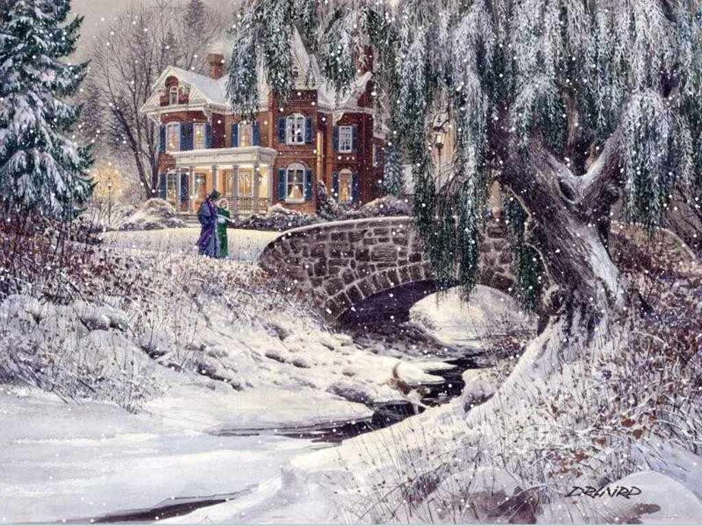 Victorian Winter. - snowscapes.people. - оригинал