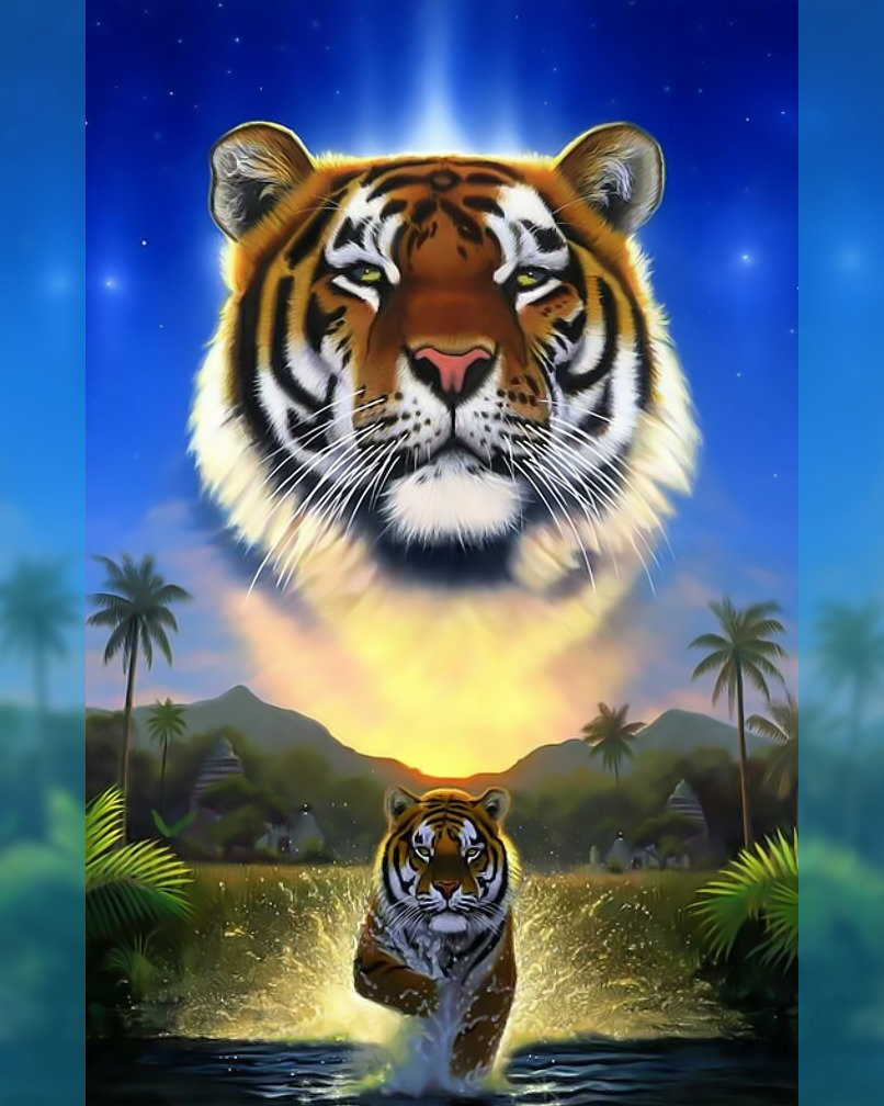 Тигр - тигр хищник - оригинал