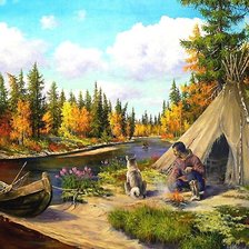 Схема вышивки «ОХОТНИК»