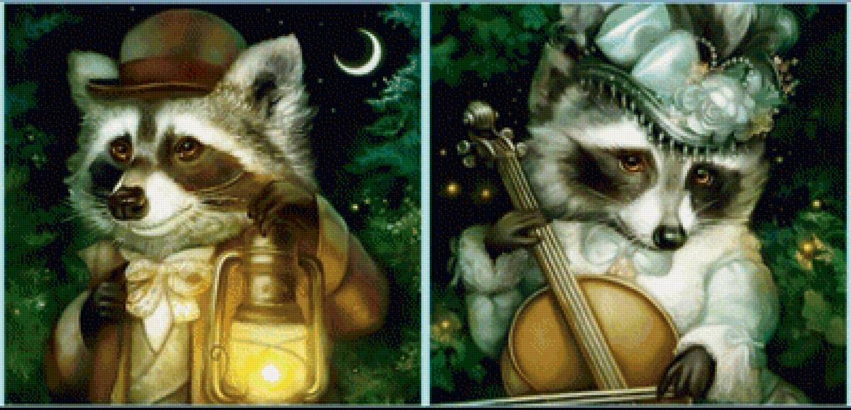 Сказочно нарядные. - еноты - предпросмотр